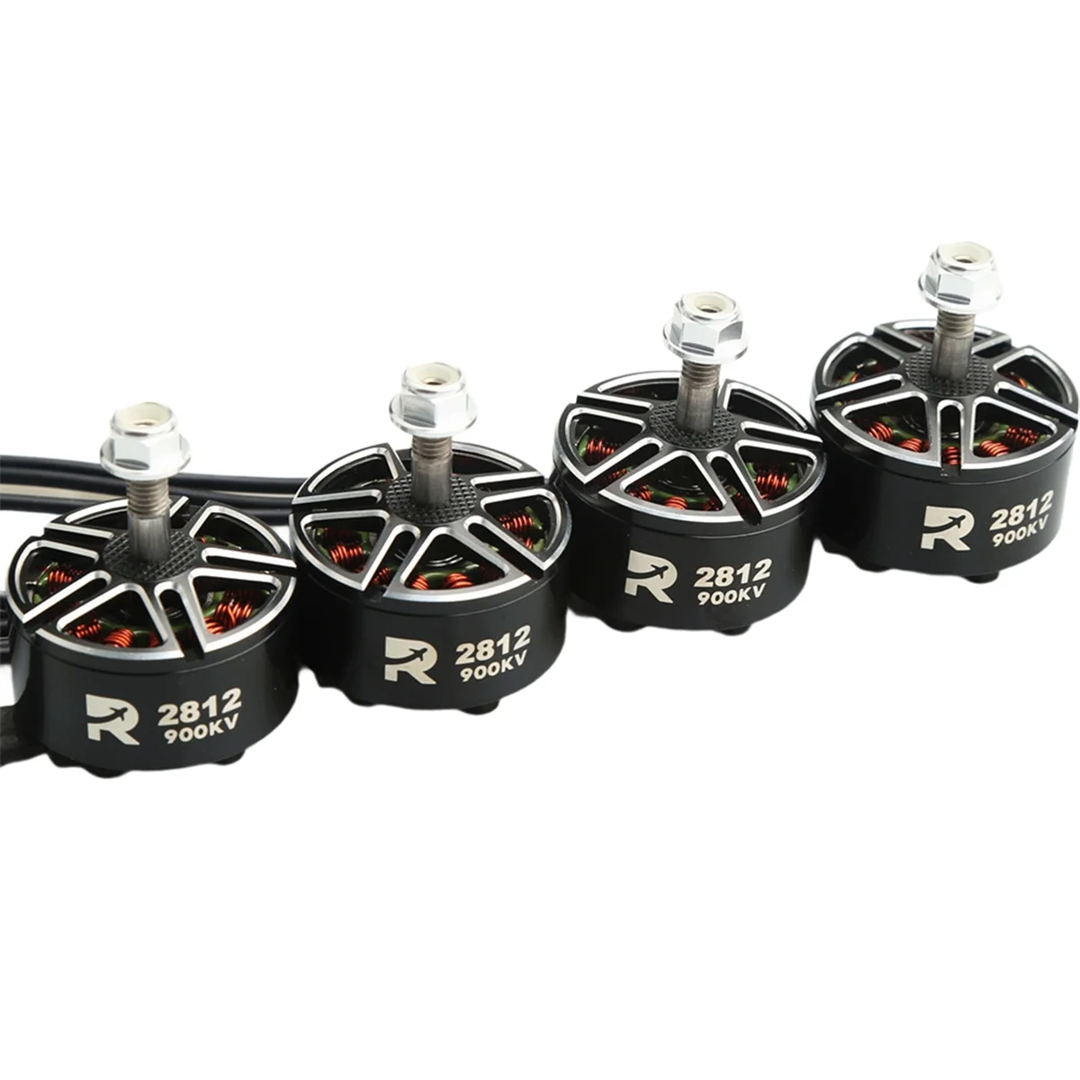 

Y04A 4PCS 2812 900KV Brushless Motor for 7inch FPV Racing Quadcopters FPV Mark4 Compatible with 3-6S Batteries
