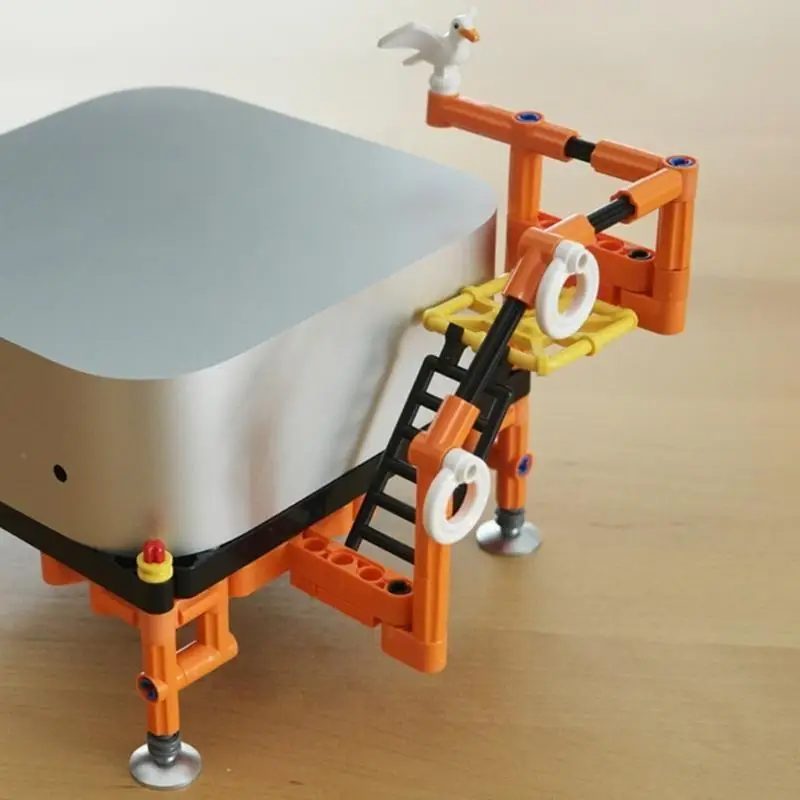 Q1JC Desktop Stand For Mini Desktop Computer Holder Bracket Enhances Heat Dissipation