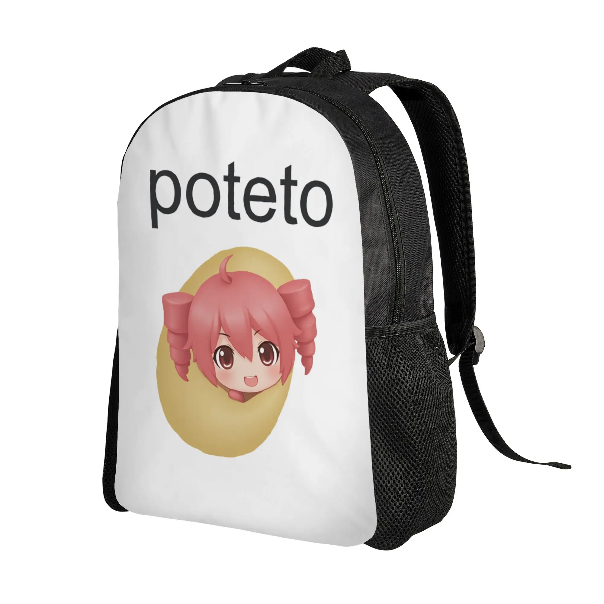 Kasane Teto Potato Backpack  Leisure Backpacks Youth University Breathable High School Bags Design Rucksack