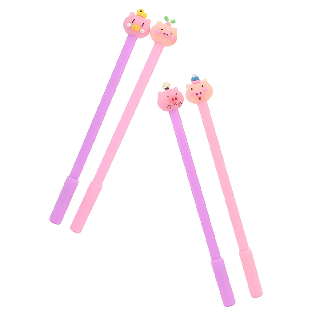 

16pcs Cartoon Pig Gel Pens Abs Cute Kids Writing Pens Smooth Student Signature Pens Prize Gifts