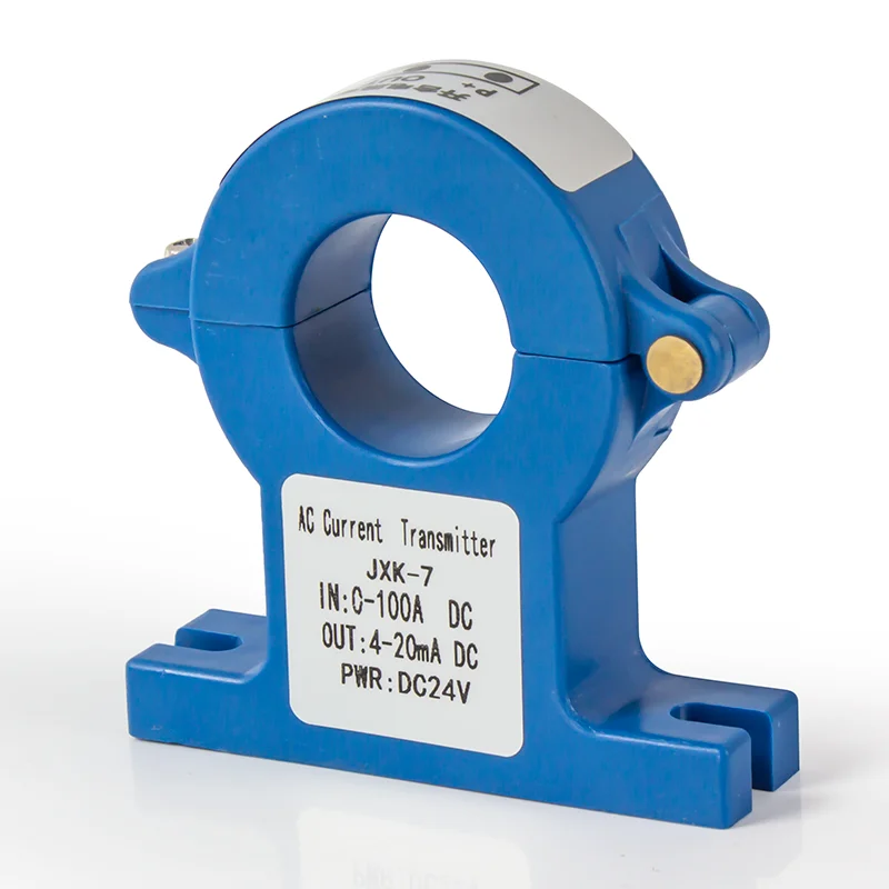 JXK-7 قاعة الارسال الحالي 4-20mA 0-10V 0-5V RS485 محول التيار 0-100A 0-200A 0-500A 0-600A التيار المتناوب تيار مستمر الاستشعار الحالي