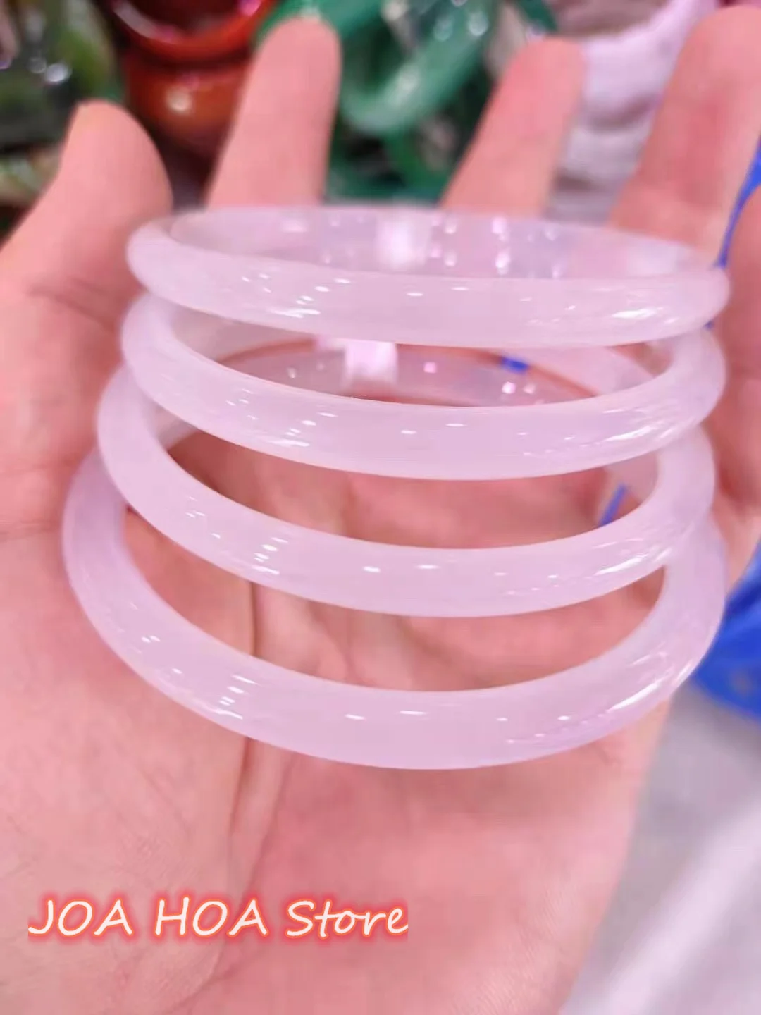 Original Ecology Natural Color Jadeite Handring High Quality Jade Bangle Exquisite Bracelet HAND-hewelry Fine Jewelry