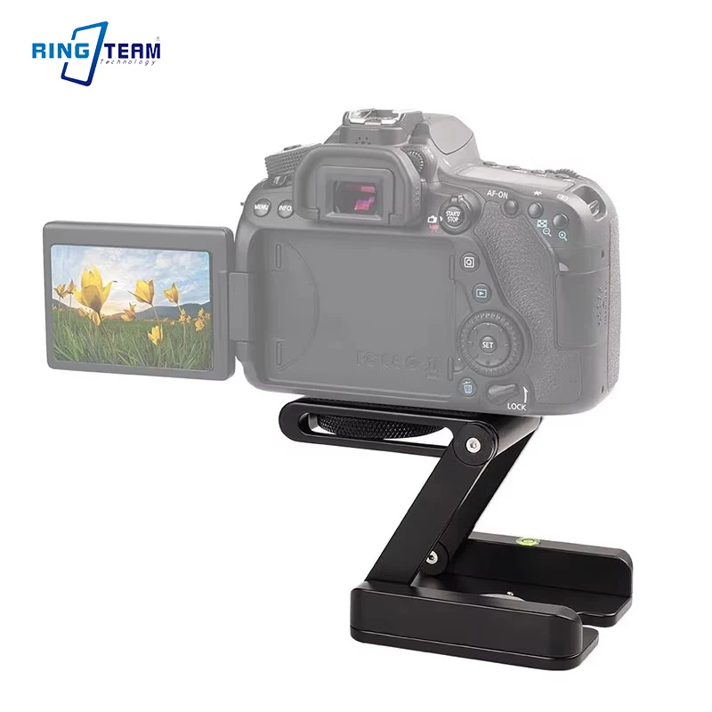 

Z Flex Tilt Head DSLR Folding Bracket Tripod Camera Stand Holder Quick Release Plate Level for Camera & Phone