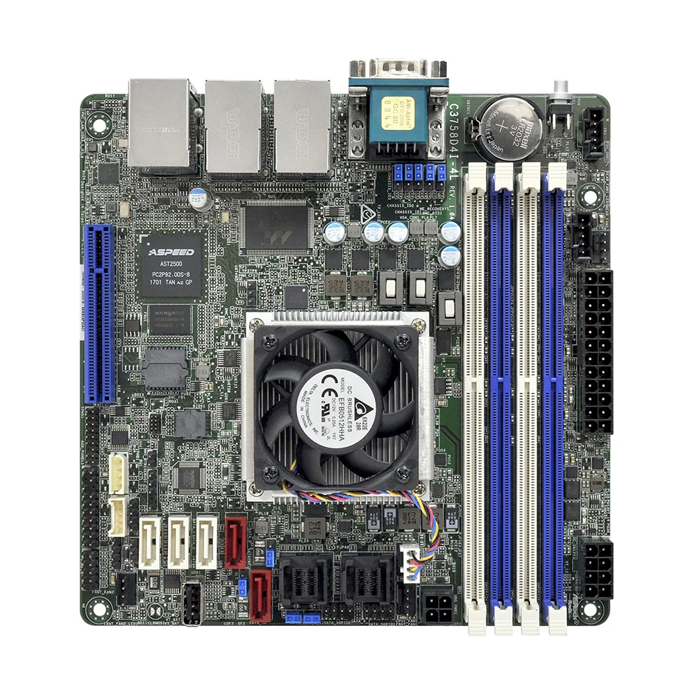 Server Motherboard For ASRock Rack For C3758D4I-4L 8-Core 35W Support C3758 Good Quality