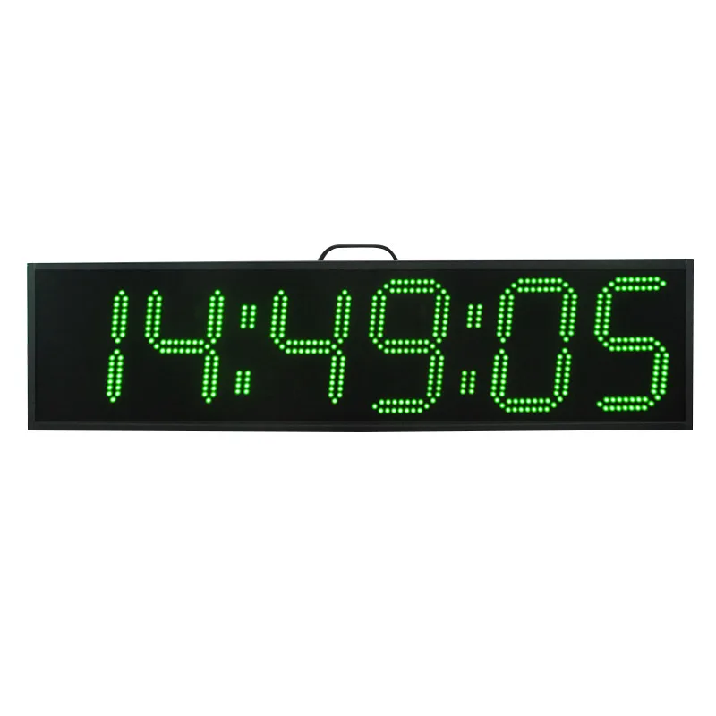 LED Time Temperature Signs Display 9 Inch Outdoor Waterproof Electric Digital Clock Temperature Sensor Living Room Aluminum