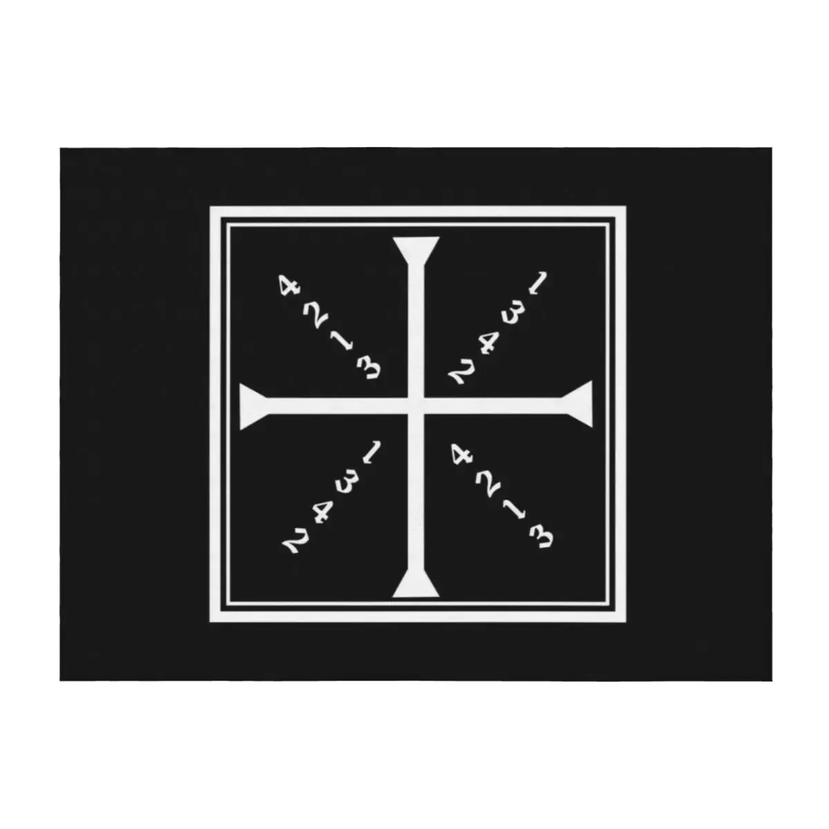 

The Meyer Square White Text Throw Blanket Plaid For Baby Plush Thermals For Travel Blankets