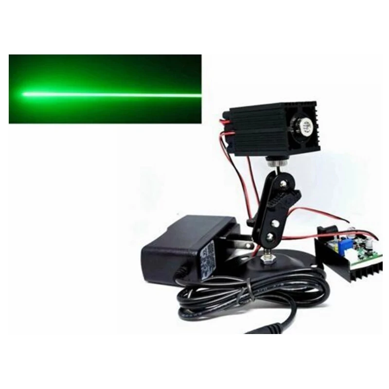 532nm 100mw Green Laser Diode Module Line Beam Light With Holder And 12V 1A Adapter