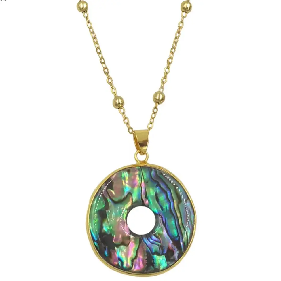 

Новинка: Колье с круглым кулоном WT-JN313, ажурный дизайн, с цветной цепочкой из тонкого перламутра, регулируемый размер.