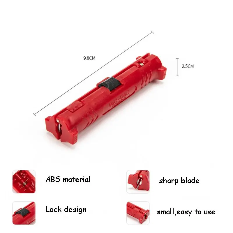Universal Multi-funktion Elektrische Draht Stripper Stift Draht Kabel Stift Cutter Rotary Koaxial Cutter Stripping Maschine Zangen Werkzeug