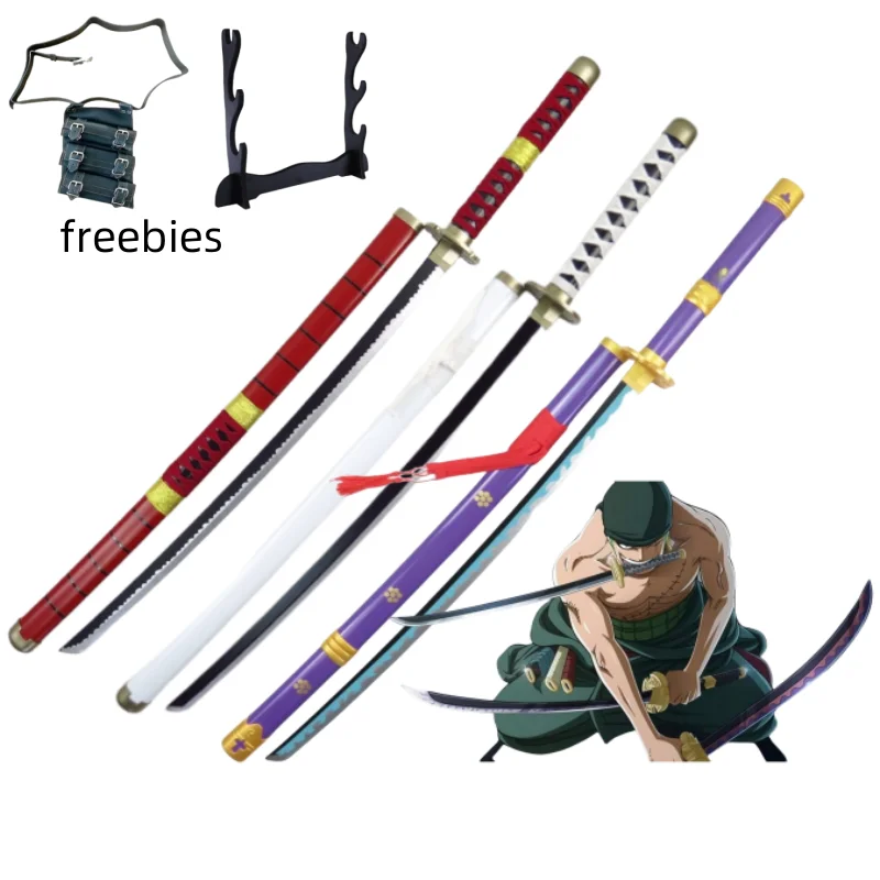 40 inch Roronoa Zoro Katana Ninja-mes zwaard Anime One Piece Cosplay originele Japanse Katana originele Samurai-sabel speelgoed cadeau