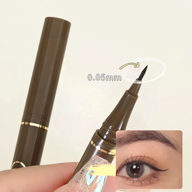 Trwały eyeliner w płynie w pisaku, matowy, gładki, szybkoschnący, wodoodporny, nie rozmazuje się, ultracienki eyeliner, pisak do dolnej powieki, narzędzia kosmetyczne.