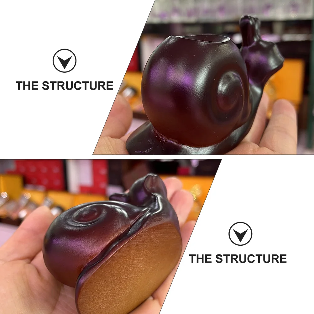 

1Pcs Snail-Shaped Crystal-Ball Base Stable Desktop Decoration Small Exquisite Snail Sculpture Support Ornament Home Decor