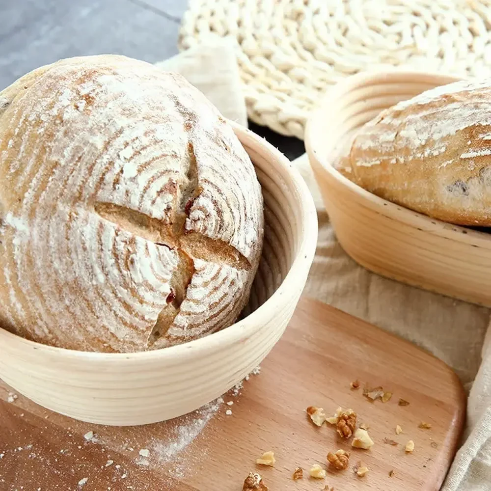 Natürliche Rattan Brot Proofing Korb Handgemachte Rattan Wicker Backen Schüssel Teig Gärung Sourdough Banneton Brot Korb