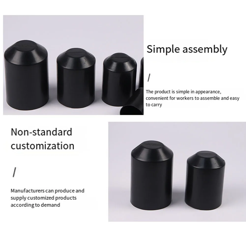 10 PCS Heat Shrink End Seal Cap 110 °C Full Shrink Temperature Insulated Wrap Wire Protect Cover Bottom Cable Sleeves