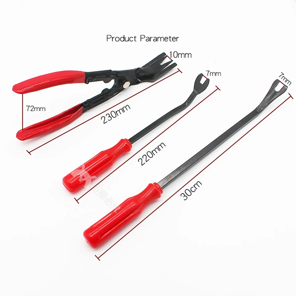 3pcs Fastener Removal Tools Open Light Pliers Buckle Plier Car Headlight Repair Tool Lens Opener Repair Disassemble Plier HM-3Q