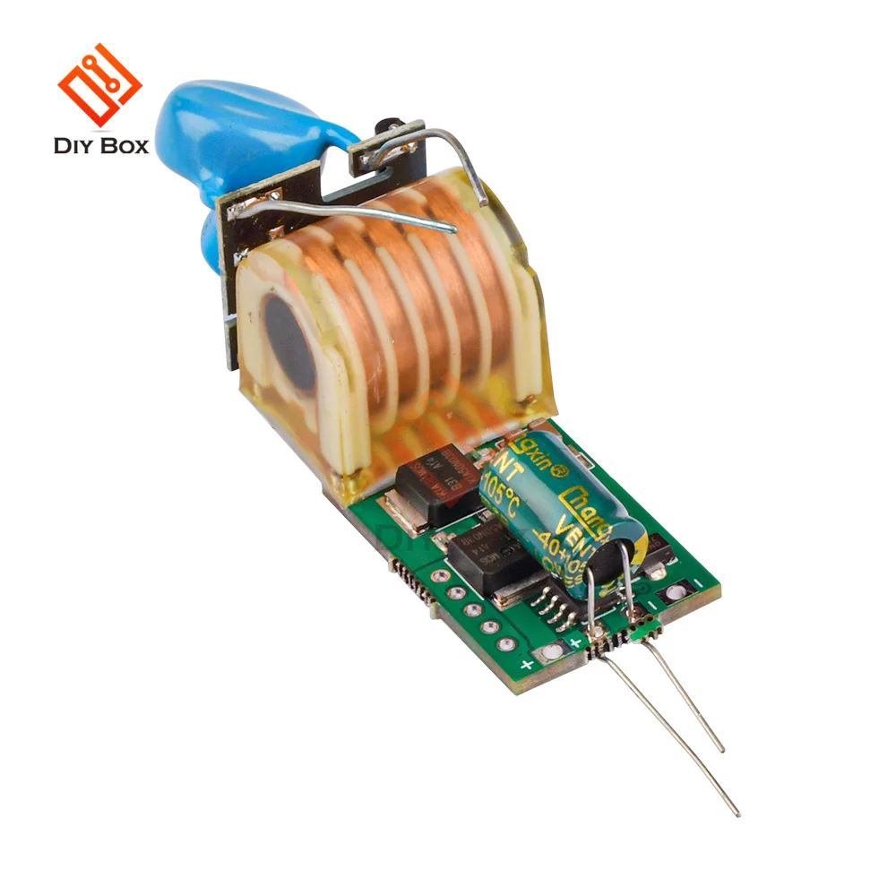 7.4V Boost 15kv Pulse Arc Boost Coil Board High Voltage Package Driver Board High Voltage Module Long Time Without Burning