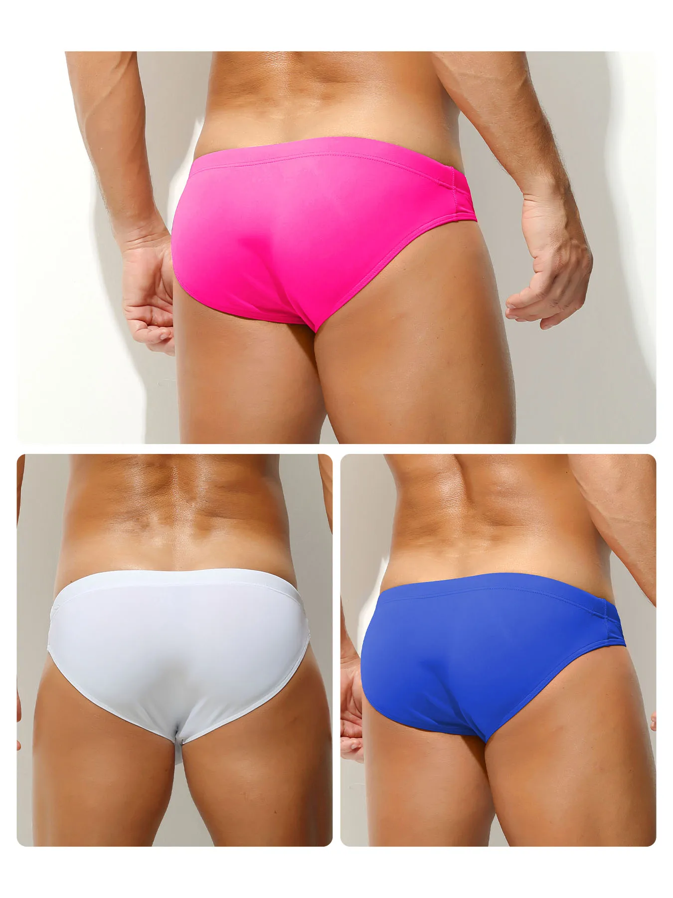 ملابس بحر بتصميم سلسلة صلبة من النايلون للرجال، بيكيني للسباحة، سراويل داخلية منخفضة الارتفاع هوت سبرينغز، ملابس سباحة، قطعتان، 3 قطع، 4 قطع، S، M، L، XL