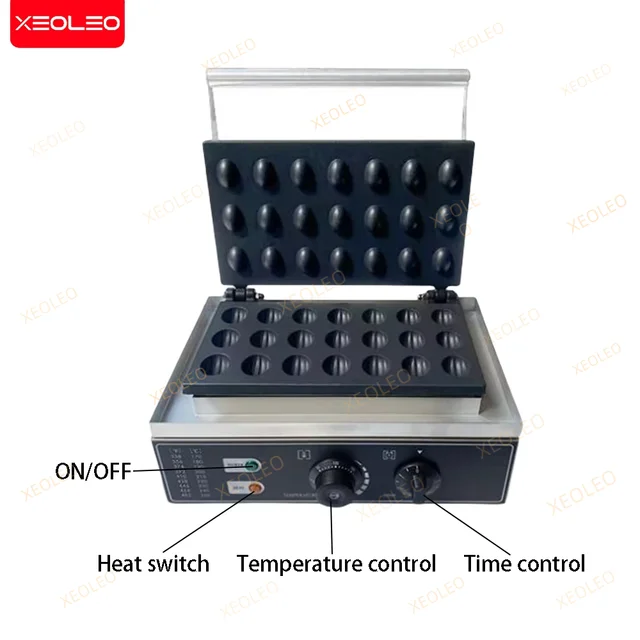 XEOLEO Electric Waffle Maker 1550W Nut Shaped Waffle Making Machine Chestnut Peel Crispy Waffles Maker Kitchen Appliance 5