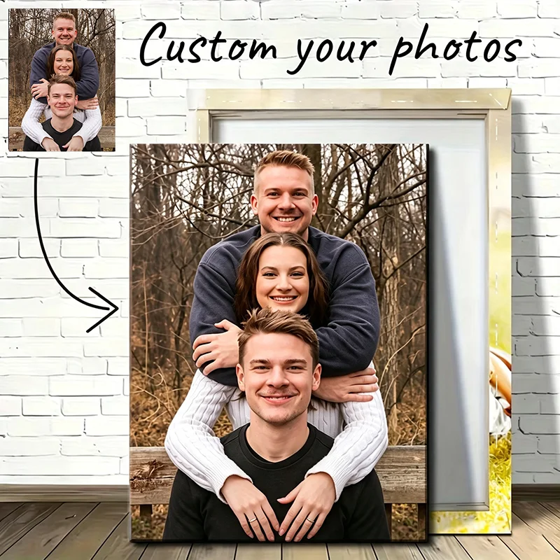Custom Canvas Wall Art Framed , Printing of Your Favorite Photos, Personalized Photos, Art Photos, Family Photos, Friends Photos