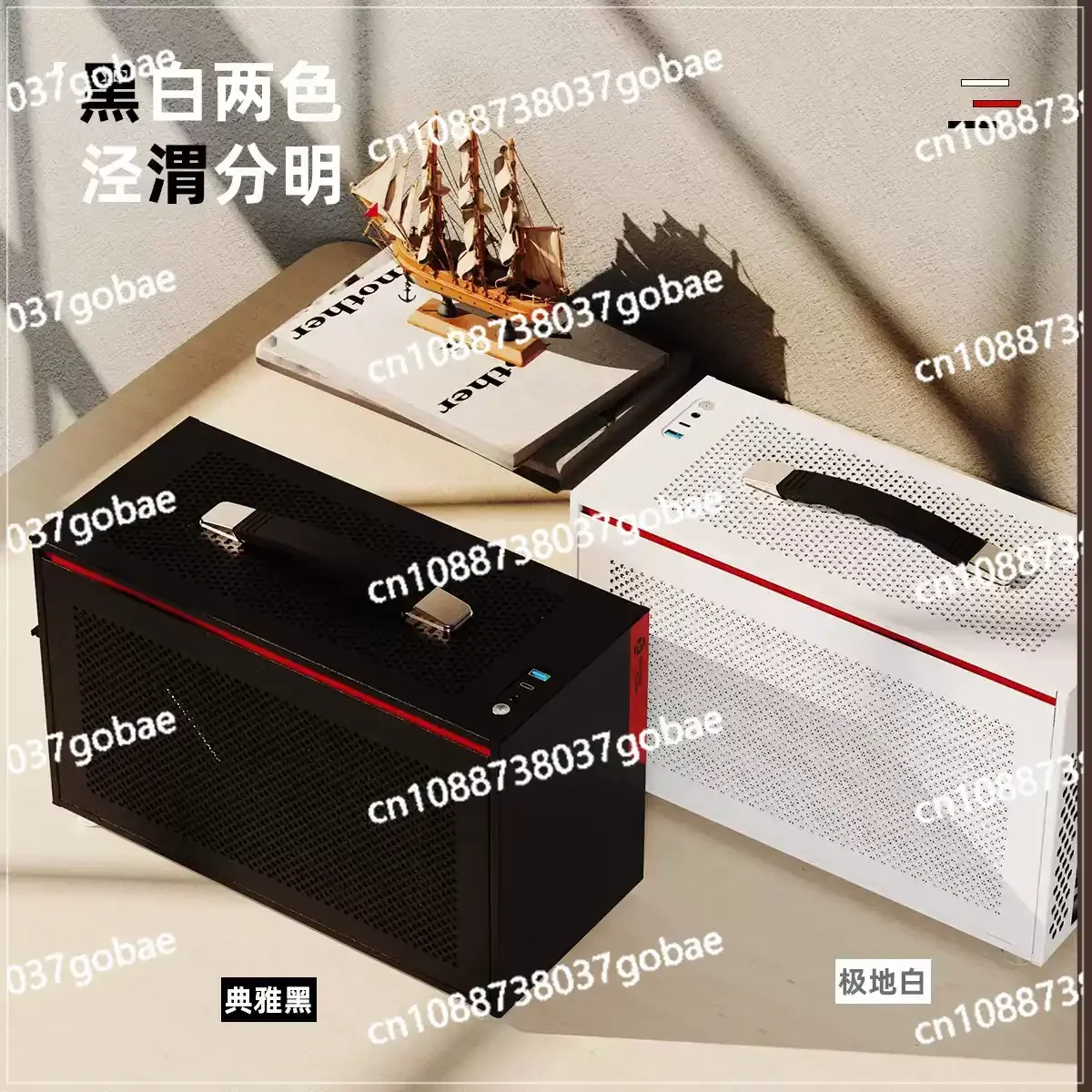 

Настольный корпус с воздушным охлаждением, портативный, ITX, для длинных видеокарт A4, малогабаритный корпус для длинных видеокарт