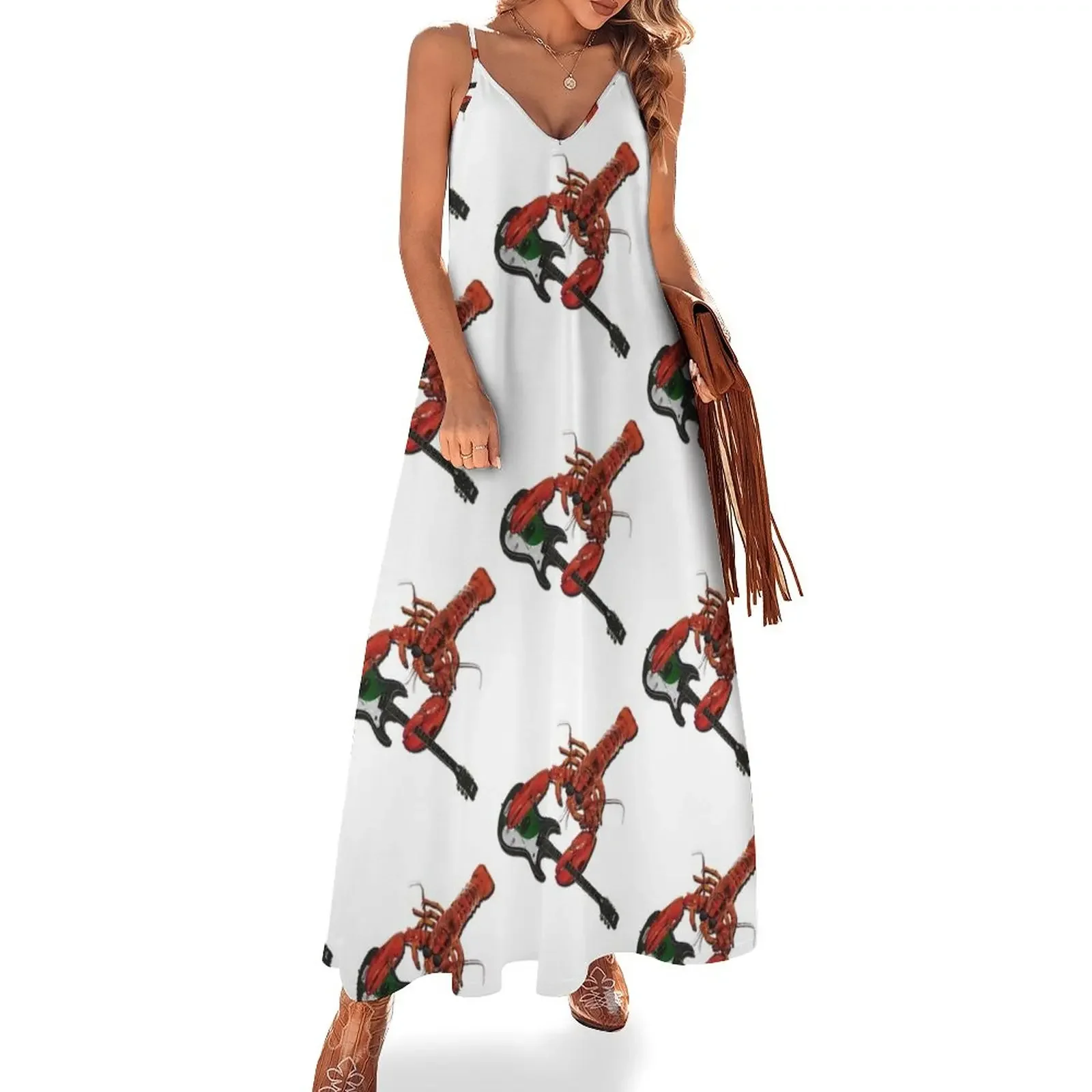 Rock & Roll Lobster Sleeveless Dress dresses korean style Dress woman