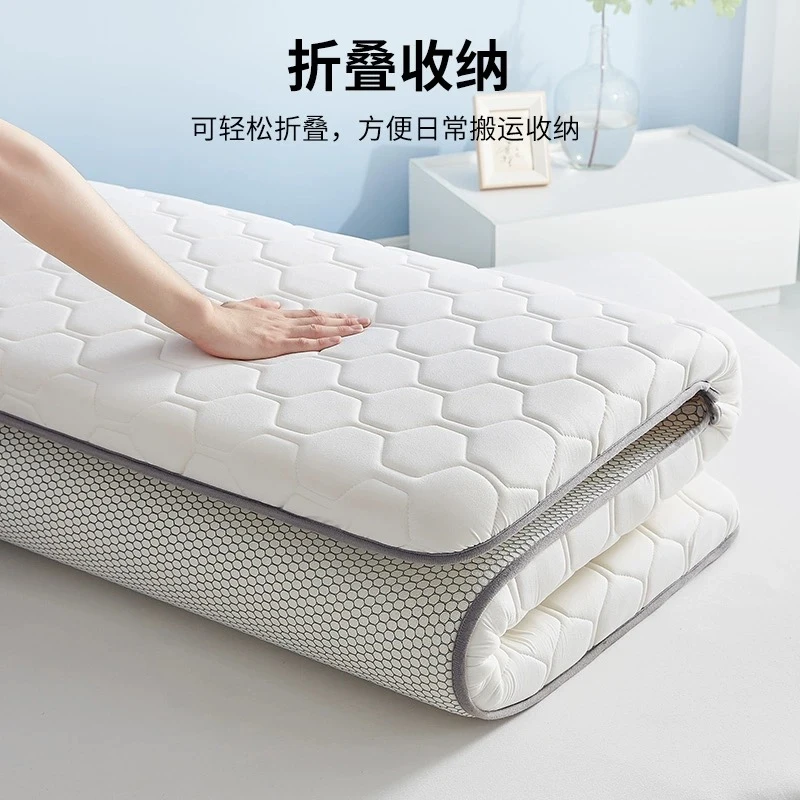 Latex mattress elastic cushion home foldable soft comfortable Single double tatami floor mat sleeping pad Memory foam mattresses