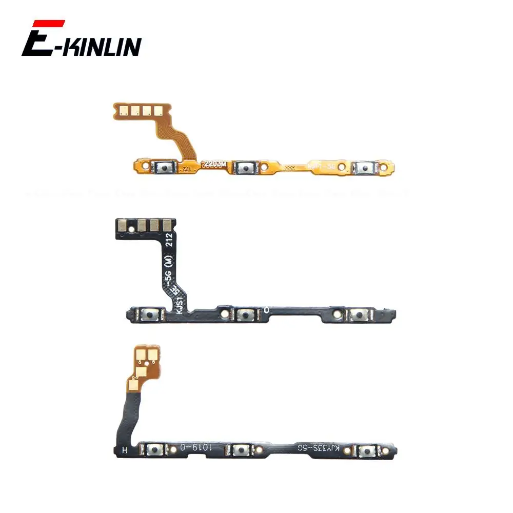 Power ON OFF Mute Switch Control Key Volume Button Flex Cable For Vivo T1x T1 Pro 5G Global 4G T2x Replacement Parts