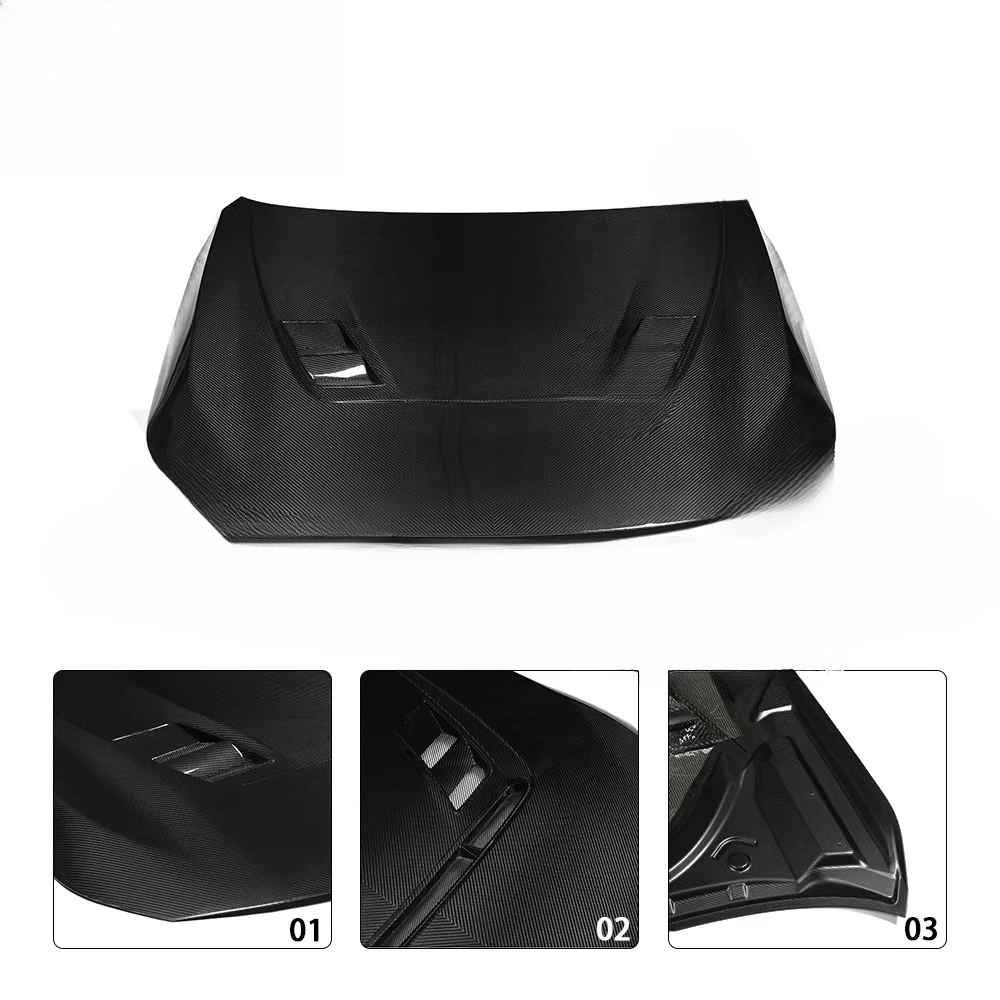 Dry Carbon Fiber N2 Style Front Hood for G87 M2 2 Series G42 M240i Coupe Engine Ventilation Cover Bonnets Engine Cover