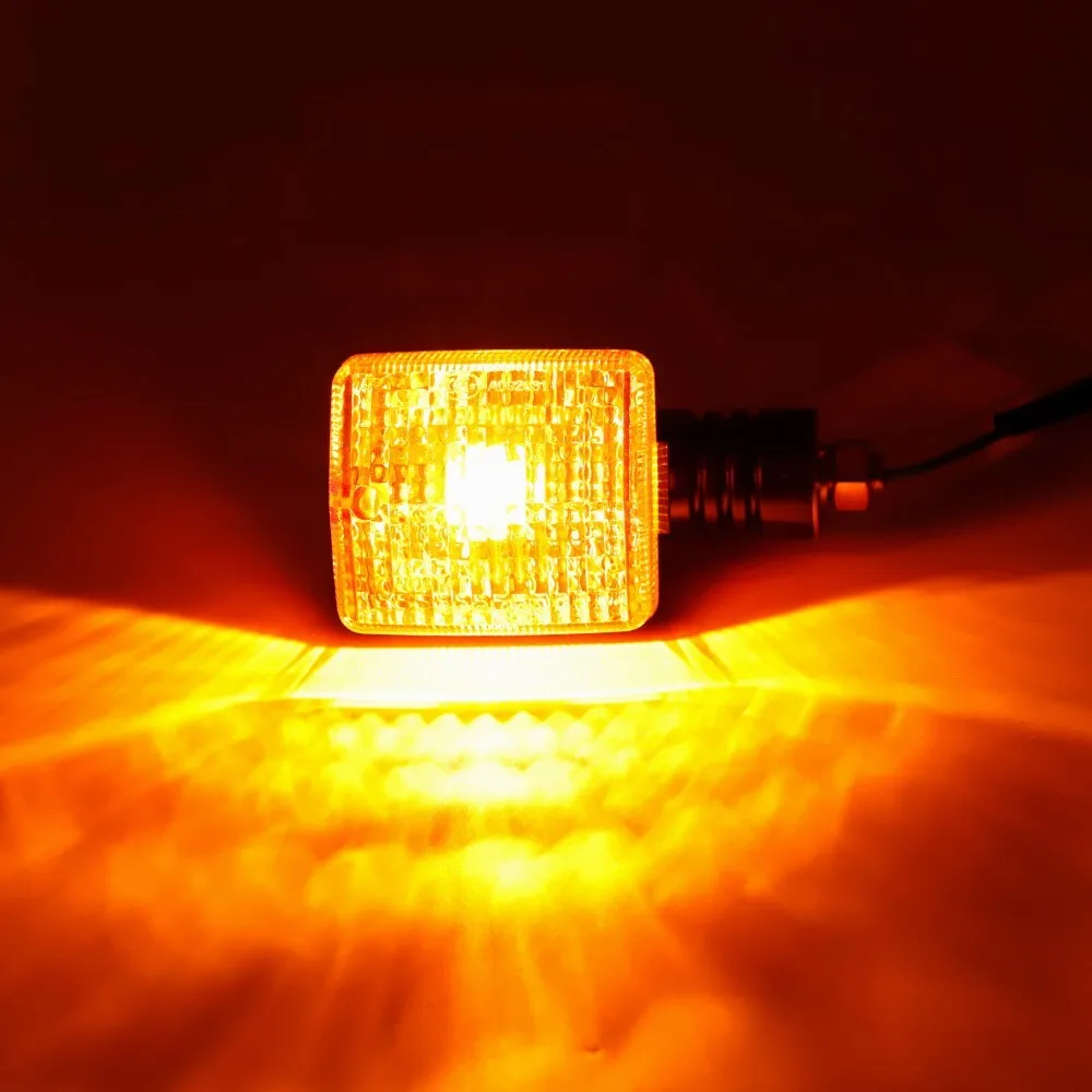 2 زوج بدوره ضوء مؤشر الإشارة يناسب لهوندا NPS50 Ruckus 50 CB750 XR650L XR250L CB125 VTR250 اعتراضية زومر 50 CBR600F