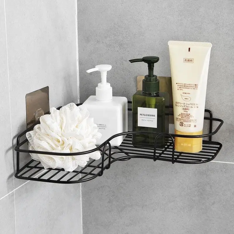 Bathroom Shelf Storage Rack Toliet Holder Shower Shampoo Storage Rack Holder Bathroom Accessories Kitchen Organizer Rack