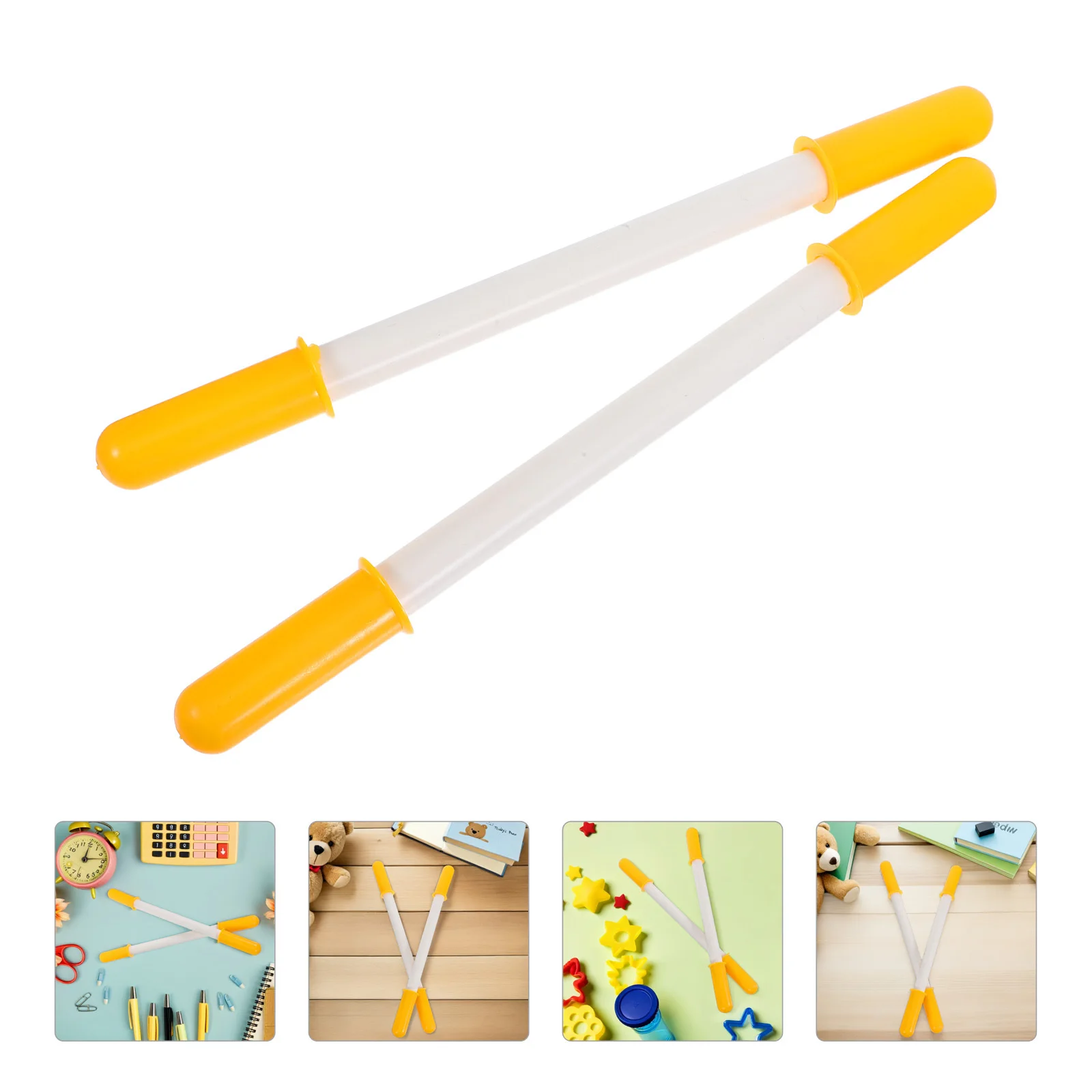 

2Pcs Plastic Rocking Horse Handles - Ergonomic Non-Slip Replacement Grips for Kids Baby Animal Rocker Long-Term Use Bright