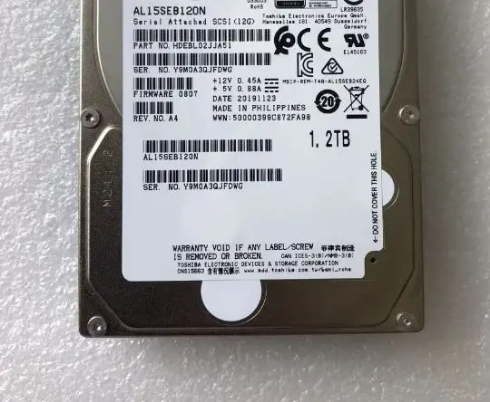 

For AL15SEB120N 2.5" 1.2TB 10K SAS 12Gb Server Hard Drive