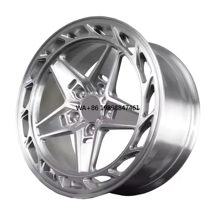 

Изготовленные на заказ 5-звездочные кованые колеса со спицами, цельные глубоковолновые колеса, 15-24 дюйма, 5x114,3 5x112, 5x120 автомобильные диски из сплава для Benz