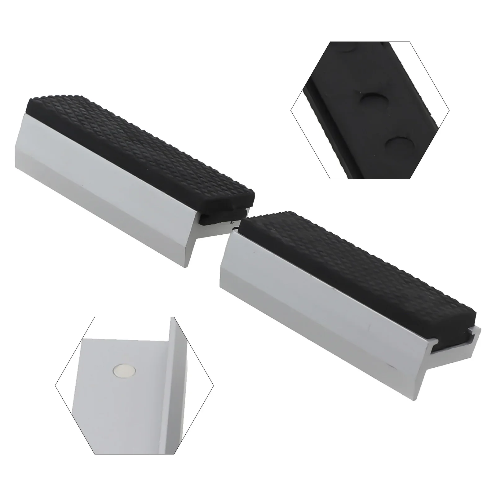 Vise Jaws Magnetic Protection Cover 38 Inch Aluminum Alloy And Rubber With Strong Magnetic Strip For Easy Setup