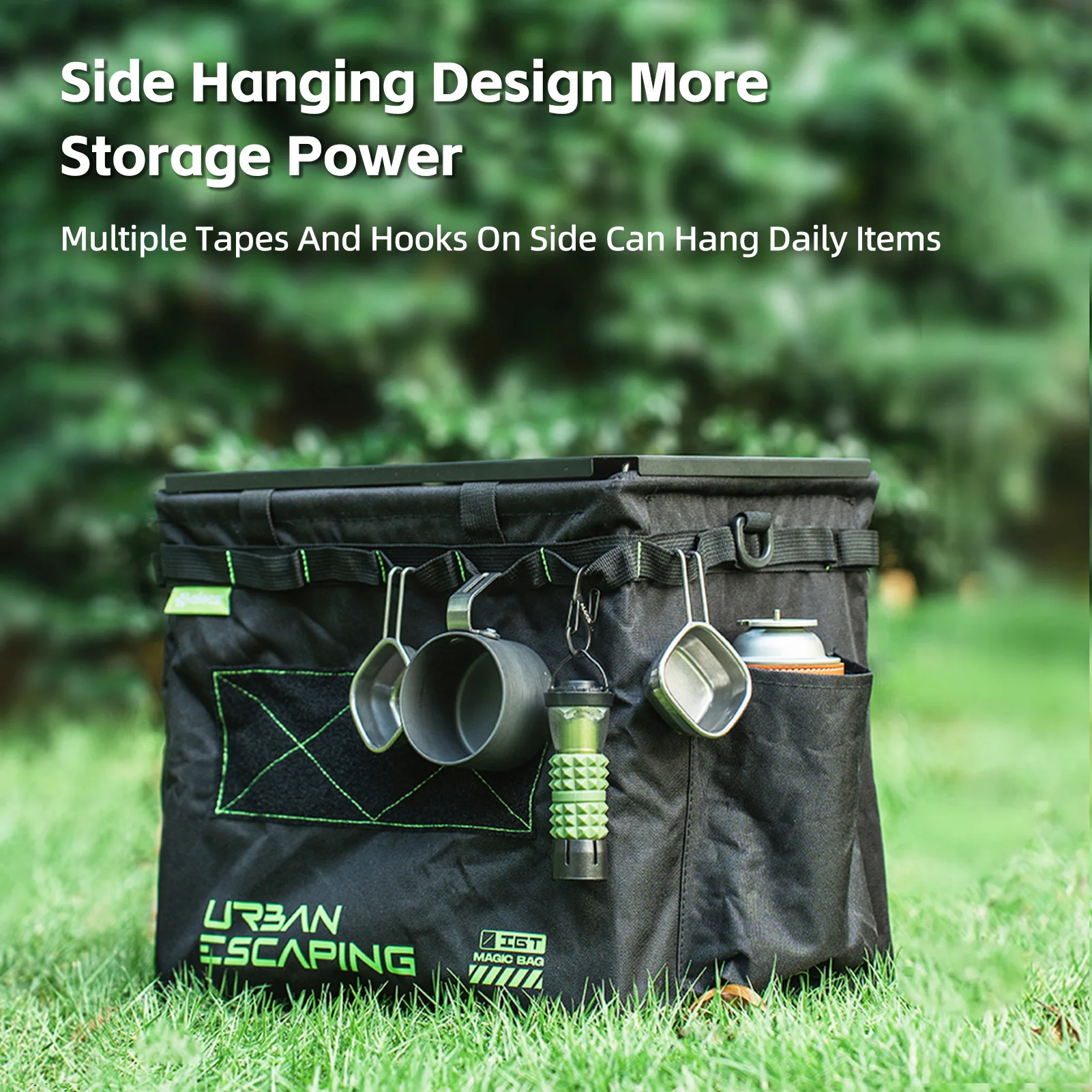 طاولة التخييم في الهواء الطلق حقيبة طاولة التخييم متعددة الوظائف IGT وحدة التوافق 30L حقيبة خيمة ذات سعة كبيرة