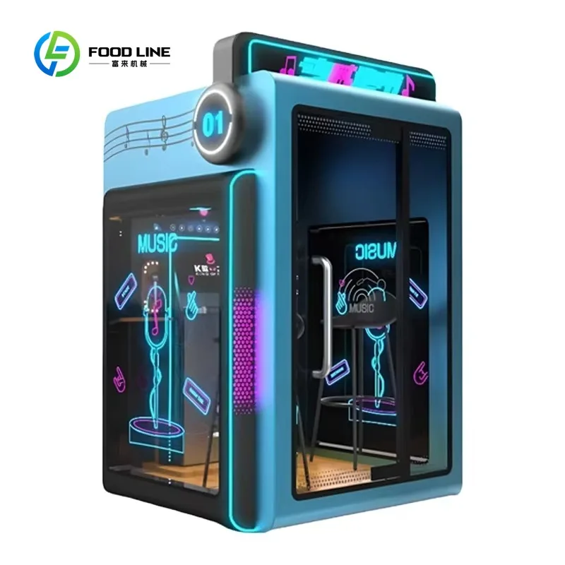 Customized Soundproof Coin Operated Karaoke Booth | Mobile Singing Room Jukebox with AI Accompaniment