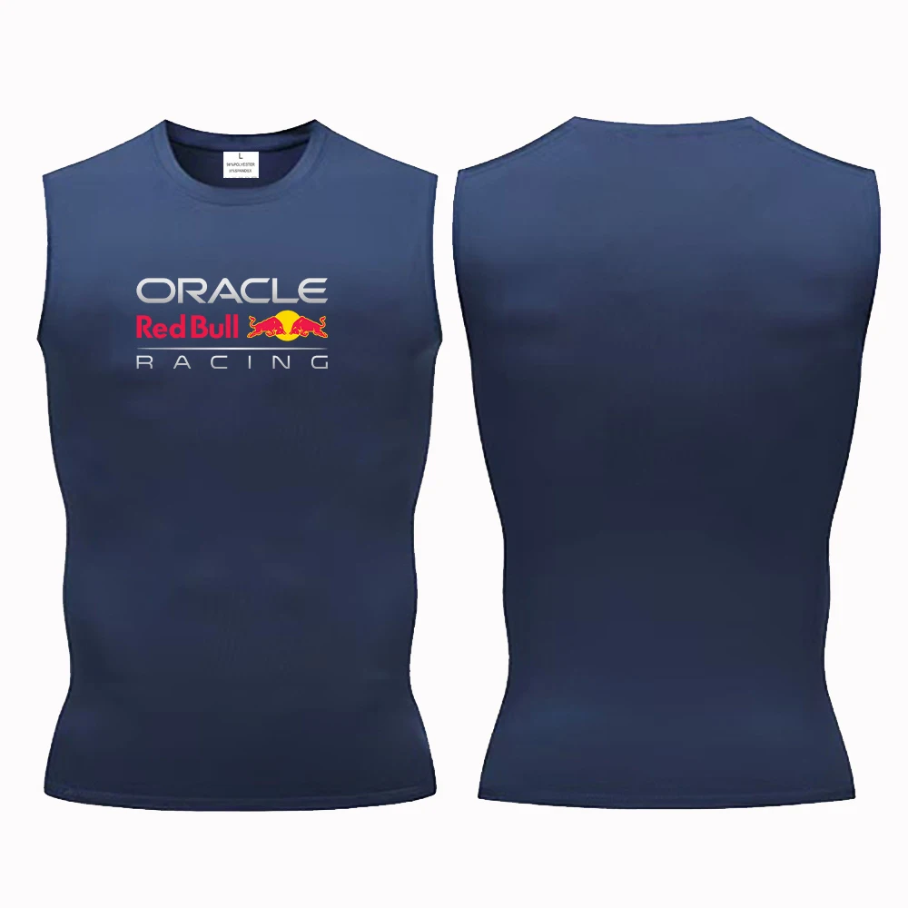 Red Bull Racing Tight Vest Men's Sportswear Sleeveless Quick Drying Sportswear Men's Fitness Vest Exercise Muscles Slow Running
