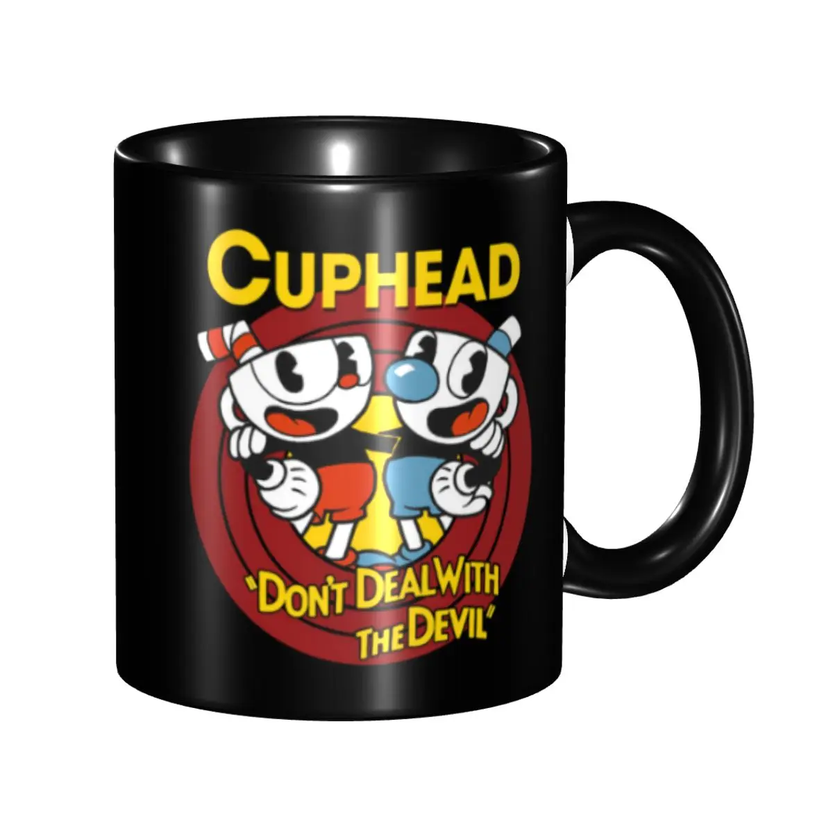 Custom Cuphead And Mugman Video Games Coffee Mugs DIY Ceramic Milk Tea Cups