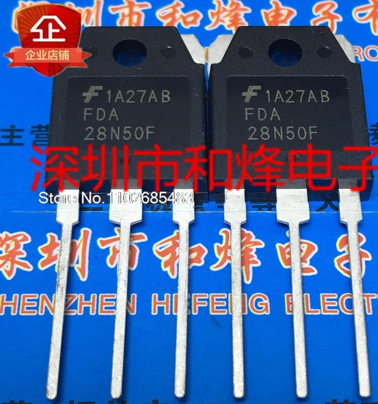 

(5PCS/LOT) FDA28N50F MOS TO-3P 500V 28A