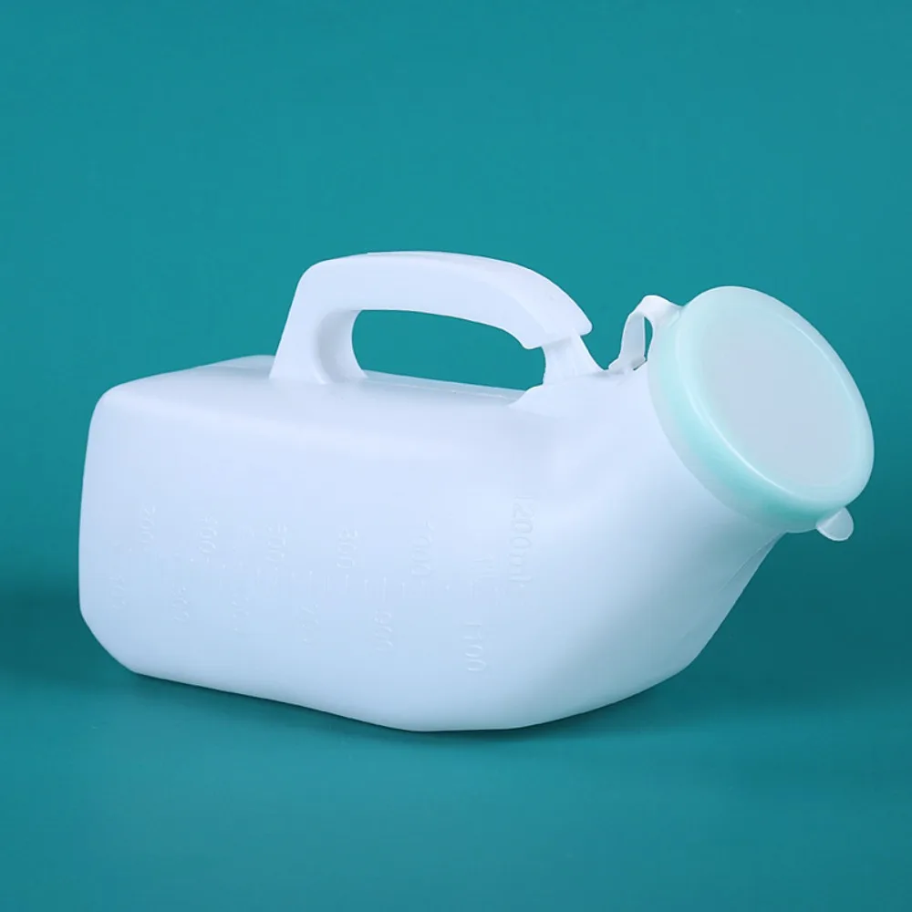 Portable Night Toilet Large Capacity Urinal Urinal Storage Pe Handle 1200ml Disability Old Man Helper For Men