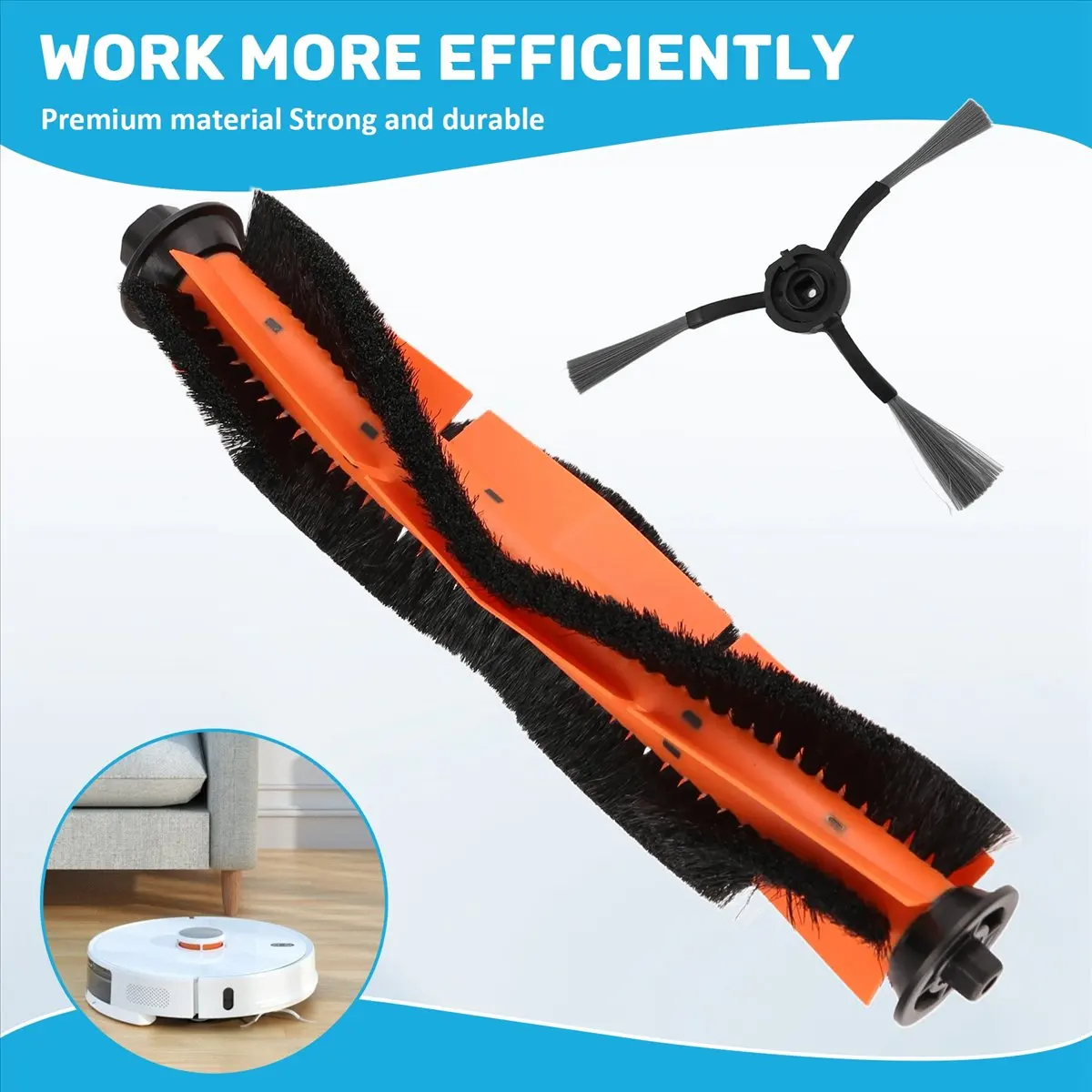 

Mop Cloth Rolling Main Brushes Side Brush for Lydsto R1 Robot Vacuum Cleaner HEPA Filters Mops Rag C