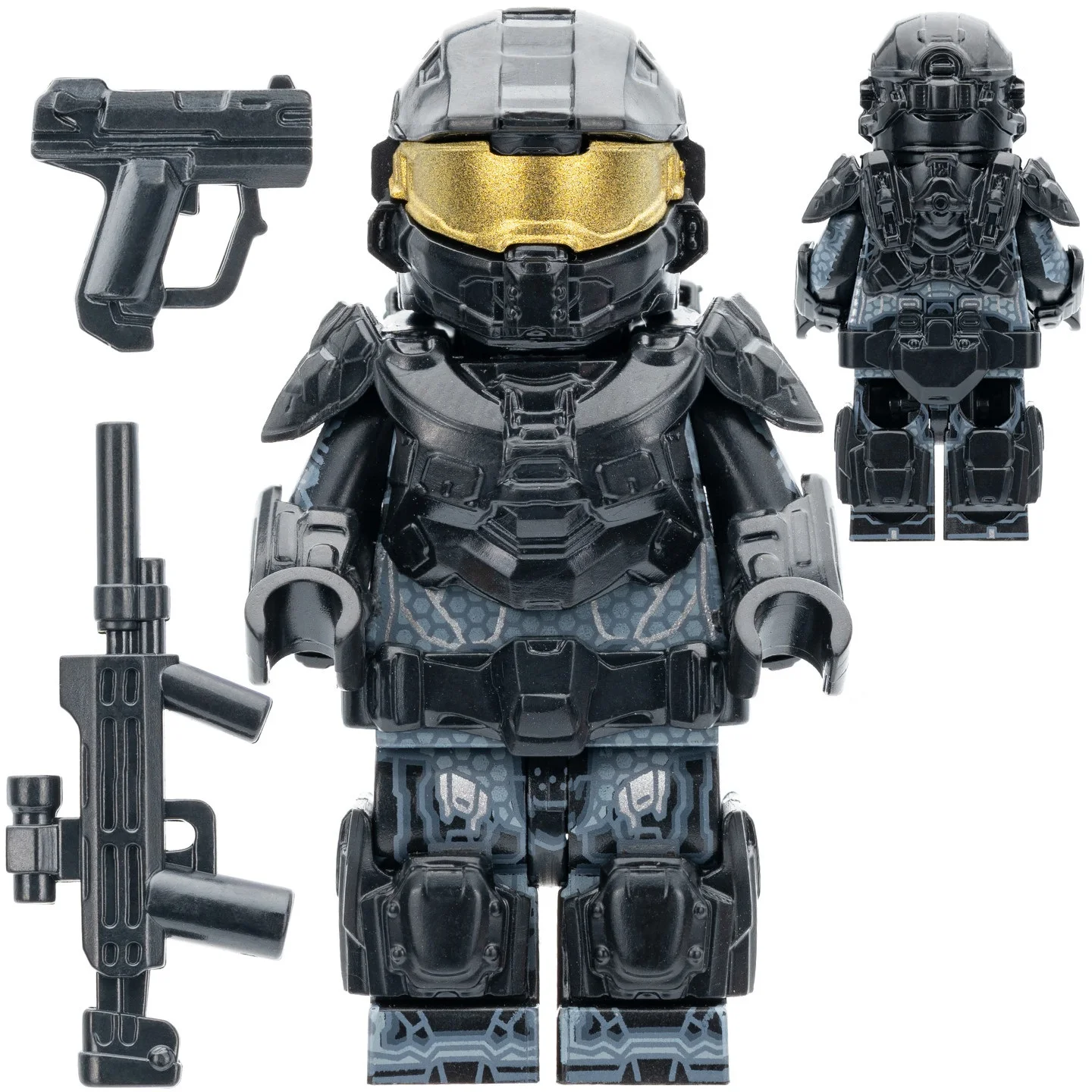 Haloed Baustein Mini-Actionfiguren Spielzeug T009 T010 T011