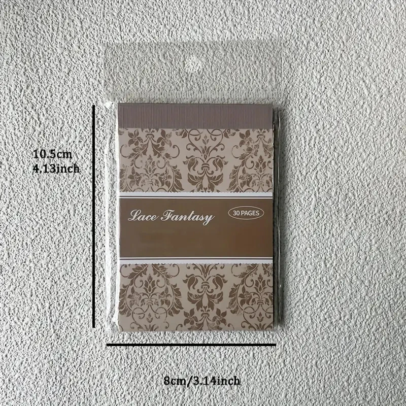 30 pezzi, adesivi in pizzo bianco e nero stile vintage libro diario fai da te spazzatura ufficiale decorazione collage album di adesivi in PET scrapbooking