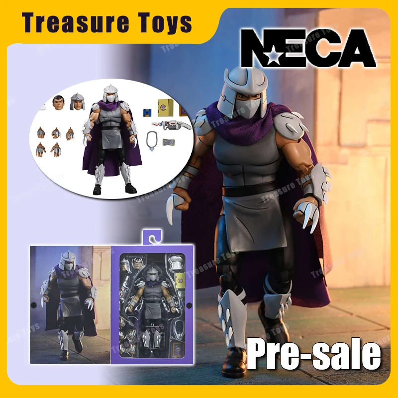 

Original NECA TMNT Cartoon Series Ultimate Shredder Anime Action Figure Figurine Model Toys Gifts
