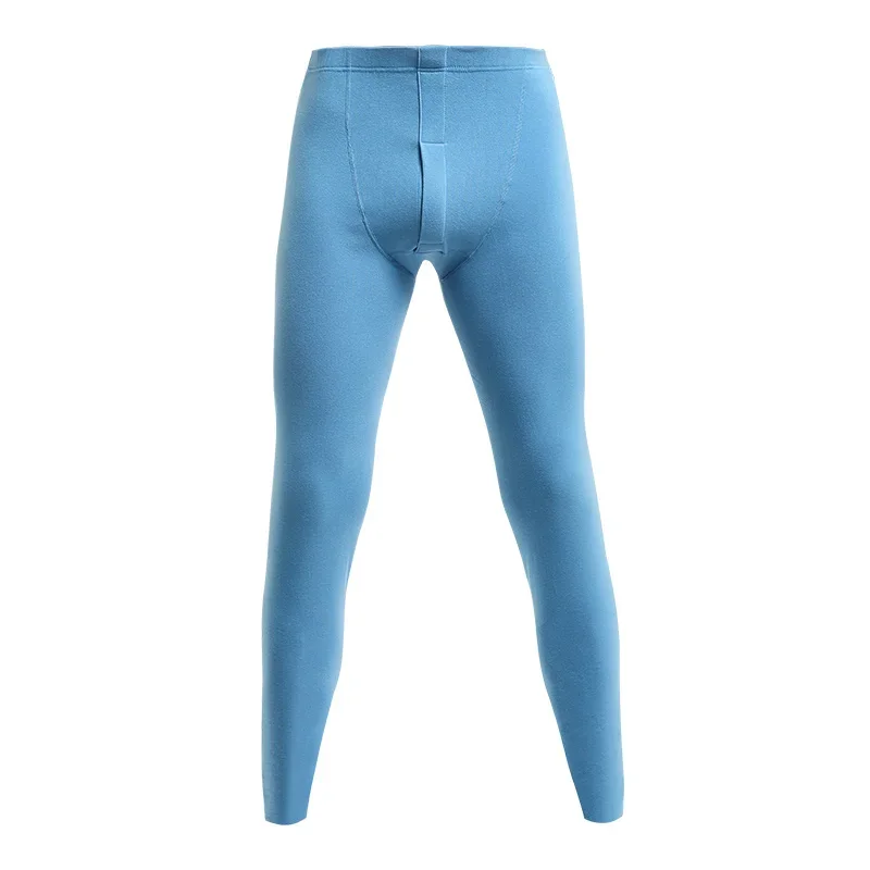 5PCS Long Johns, men's thermal pants, fleece and thickened inner cotton and wool pants, spring and autumn line pants, underpants