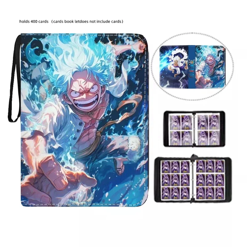 Anime 40-900 Stuks Een Stuk Luffy Zoro Kaart Boek Pu Super Grote Capaciteit Kaart Binder Display Spel Collectie Kaart Kaart Kids Speelgoed Cadeau