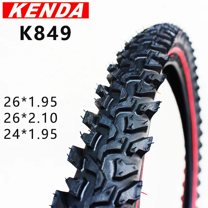 KENDA Bicycle Tire 24 26 24*1.95 26*1.95 26*2.1 Red Edge MTB Mountain Bike Tires 26 Pneu Cross-country All Terrain Big Tread