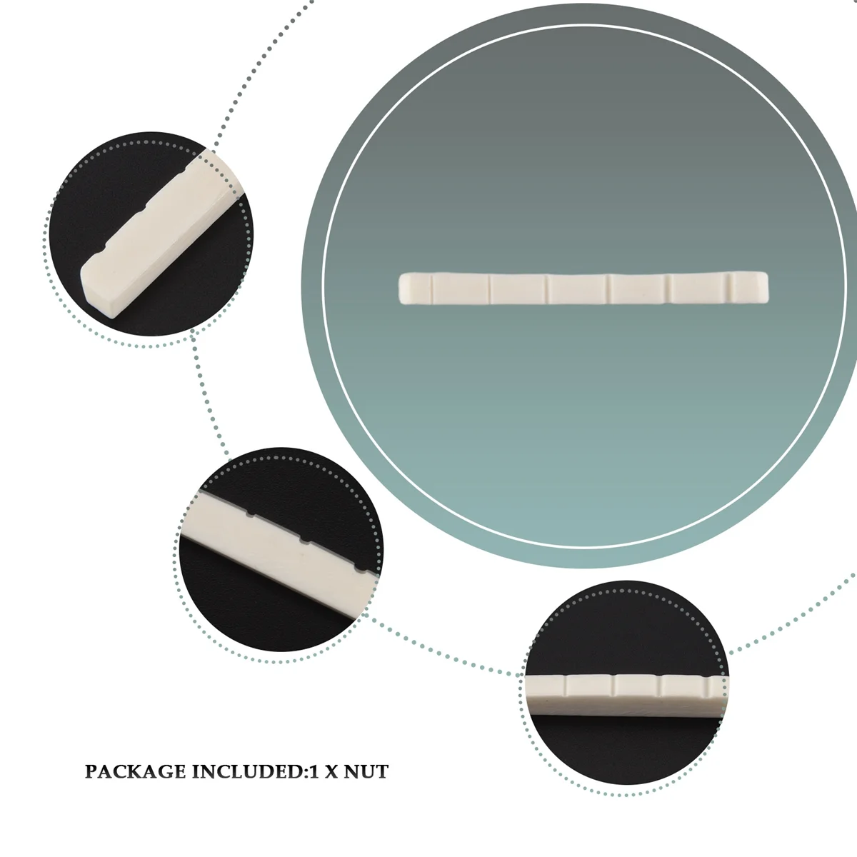 Porca de osso de 42 mm para guitarra elétrica Tele