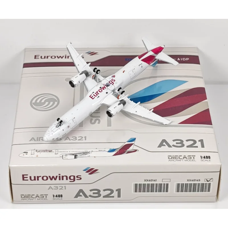 

JC Wings литой под давлением 1/400 немецкие Eurowings A321 D-AIDP модель самолета из сплава Коллекционная декоративная игрушка-орнамент