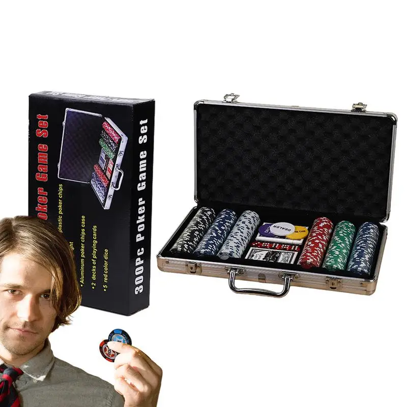 Poker Sets With Case Portable Casino Chips Set Professional Poker Chips Colorful Poker Set With Numbered Chips Complete Poker